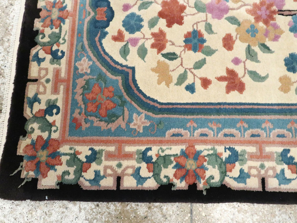 Vintage Chinese Deco Rug, No.30339 - Galerie Shabab