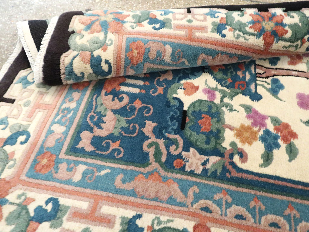Vintage Chinese Deco Rug, No.30339 - Galerie Shabab