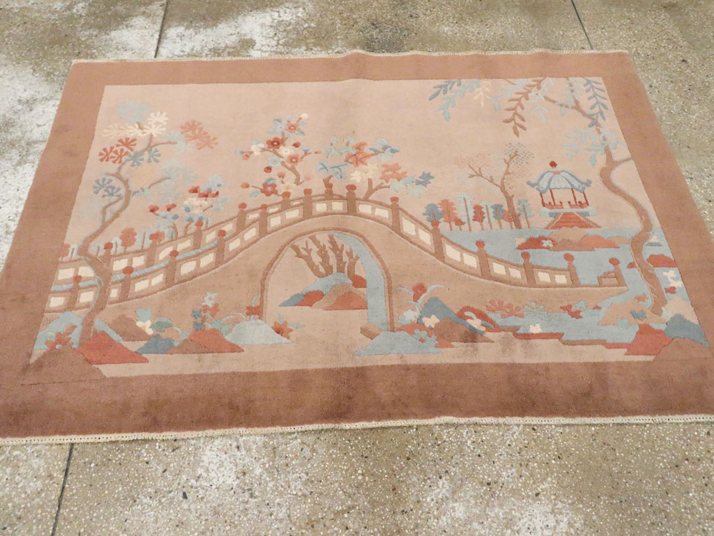 Mid-20th Century Chinese Art Deco Rug, No.30341 - Galerie Shabab