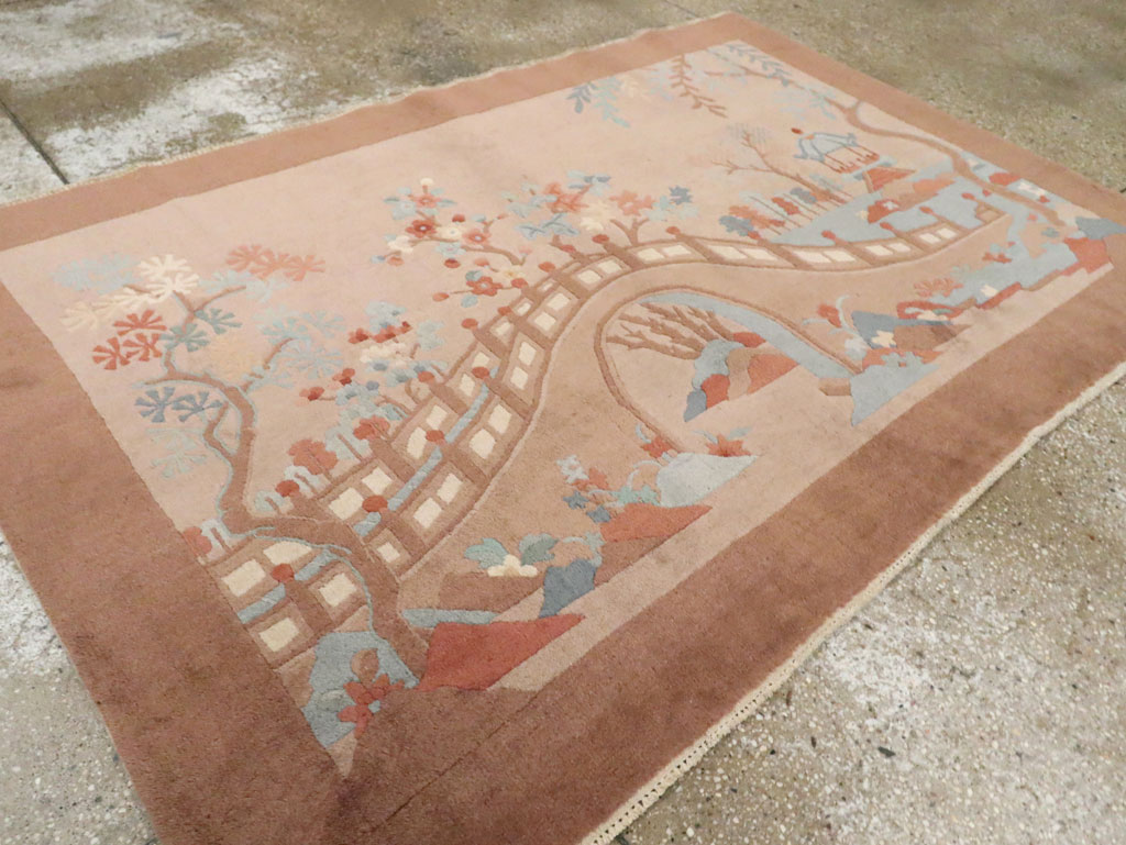 Mid-20th Century Chinese Art Deco Rug, No.30341 - Galerie Shabab
