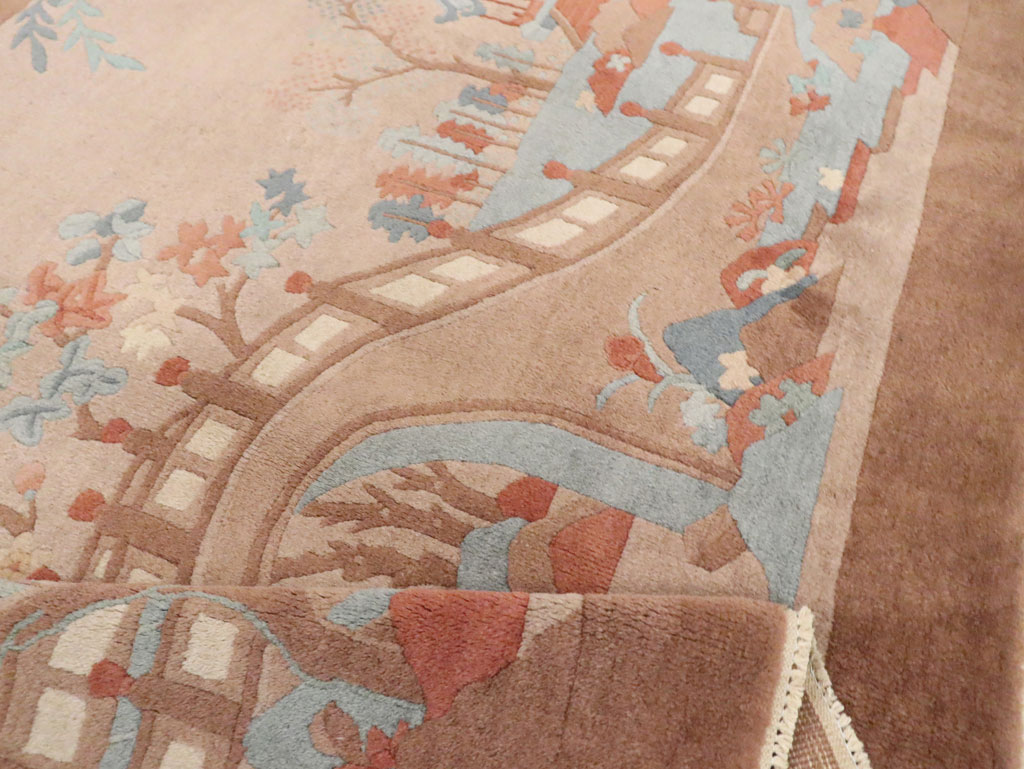 Mid-20th Century Chinese Art Deco Rug, No.30341 - Galerie Shabab