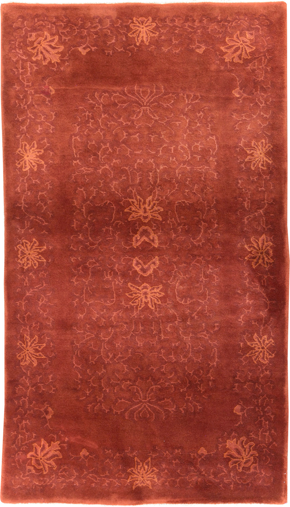 Vintage Chinese Art Deco Accent Rug, No.30359 - Galerie Shabab