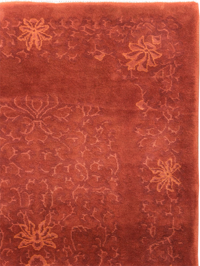Vintage Chinese Art Deco Accent Rug, No.30359 - Galerie Shabab