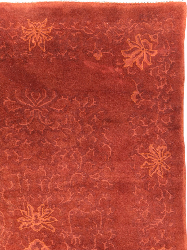 Vintage Chinese Art Deco Accent Rug, No.30359 - Galerie Shabab