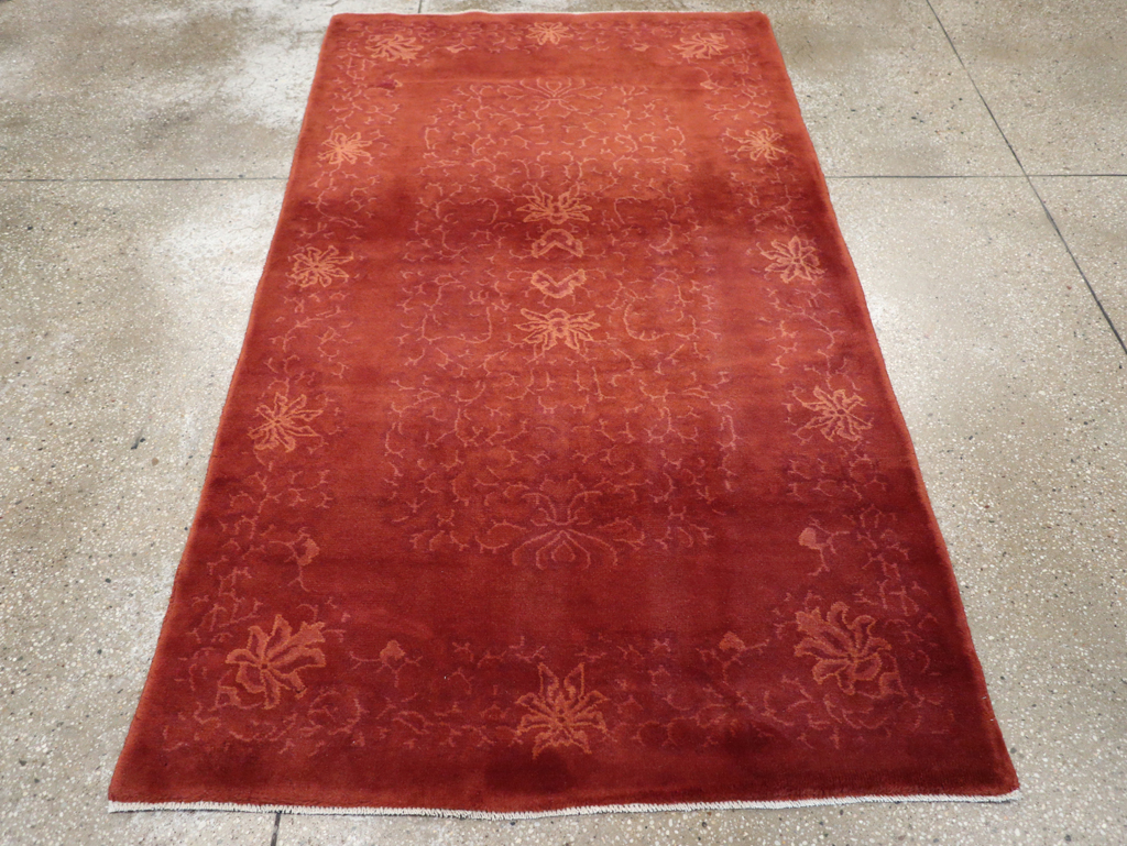 Vintage Chinese Art Deco Accent Rug, No.30359 - Galerie Shabab