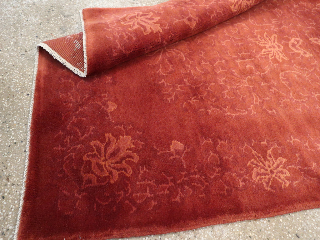 Vintage Chinese Art Deco Accent Rug, No.30359 - Galerie Shabab