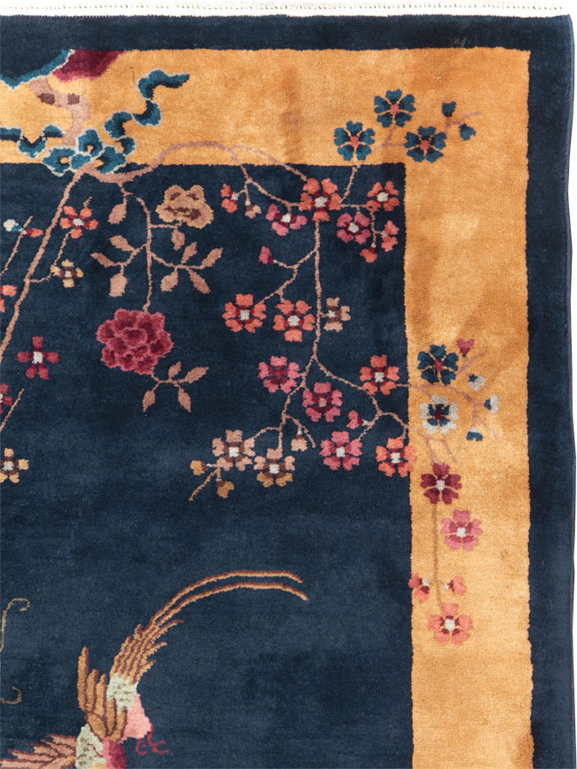 Mid-20th Century Handmade Chinese Art Deco Rug, No.30370 - Galerie Shabab