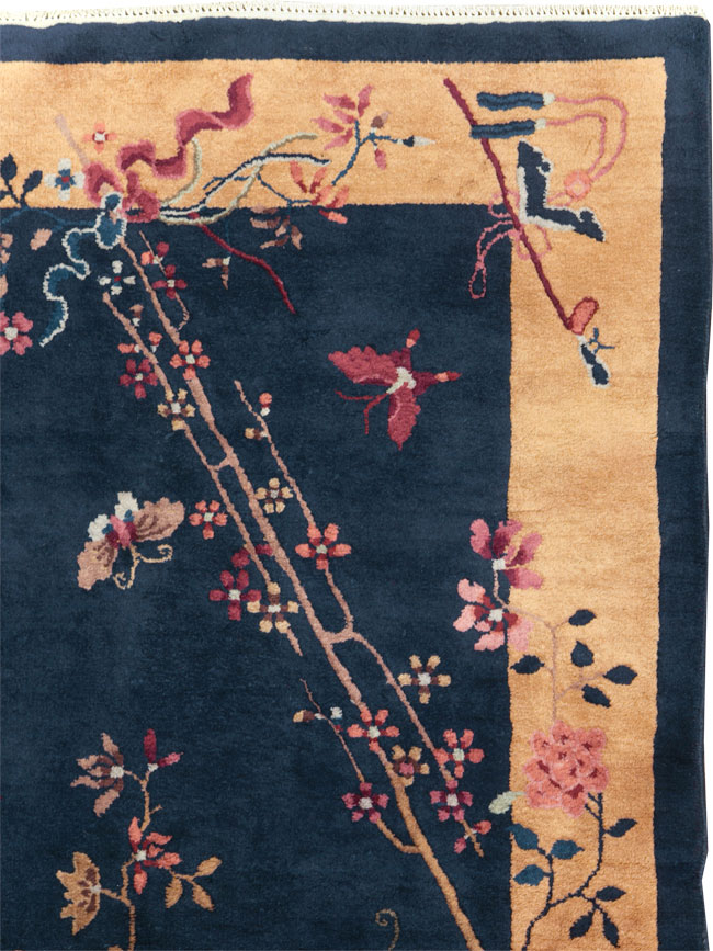 Mid-20th Century Handmade Chinese Art Deco Rug, No.30370 - Galerie Shabab