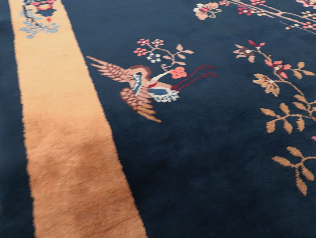 Mid-20th Century Handmade Chinese Art Deco Rug, No.30370 - Galerie Shabab