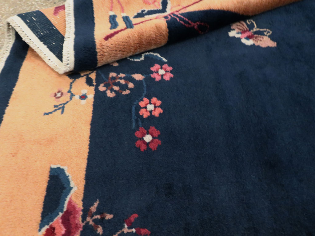 Mid-20th Century Handmade Chinese Art Deco Rug, No.30370 - Galerie Shabab
