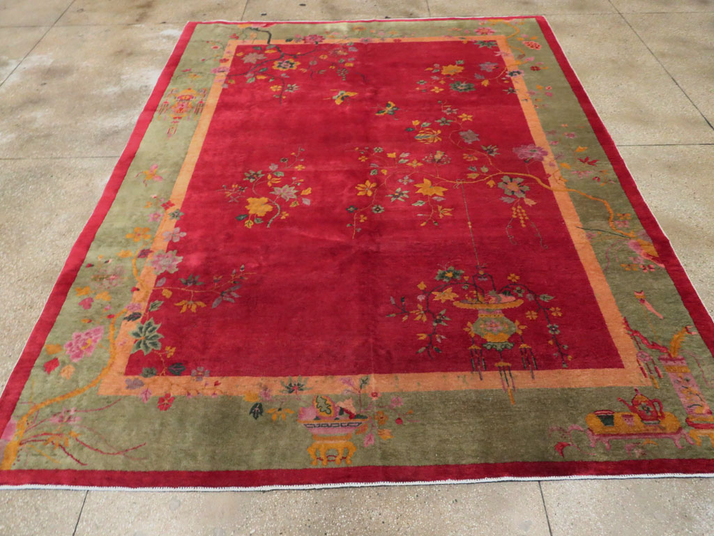 Mid-20th Century Chinese Art Deco Carpet, No.30373 - Galerie Shabab