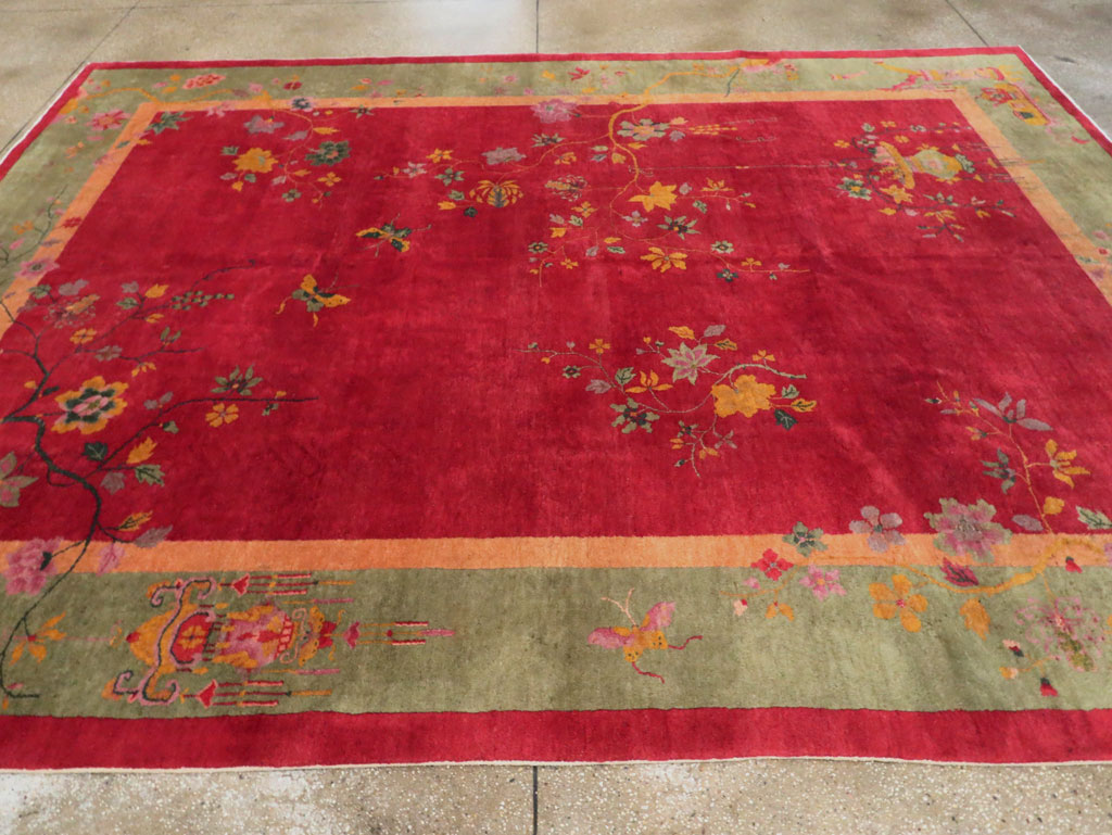 Mid-20th Century Chinese Art Deco Carpet, No.30373 - Galerie Shabab
