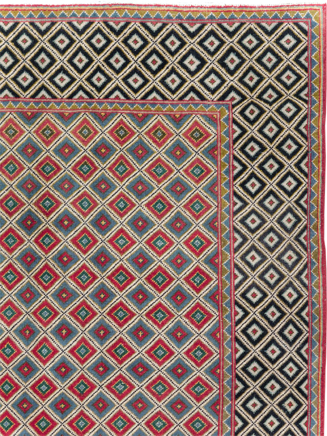 Vintage Persian Quom Small Room Size Carpet, No.30374 - Galerie Shabab