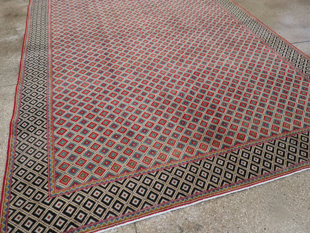 Vintage Persian Quom Small Room Size Carpet, No.30374 - Galerie Shabab