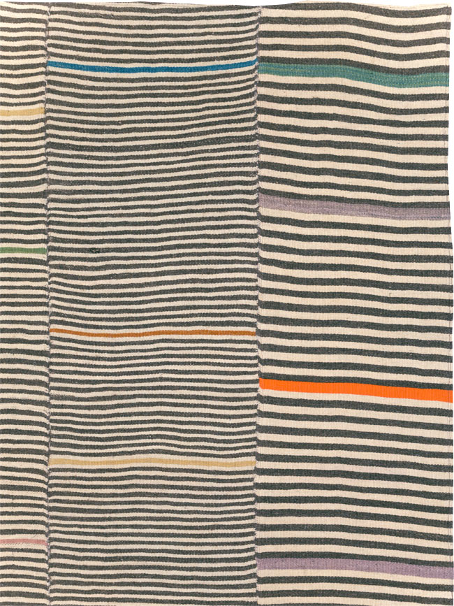 Contemporary Turkish Flatweave Kilim Room Size Carpet, No.30376 - Galerie Shabab