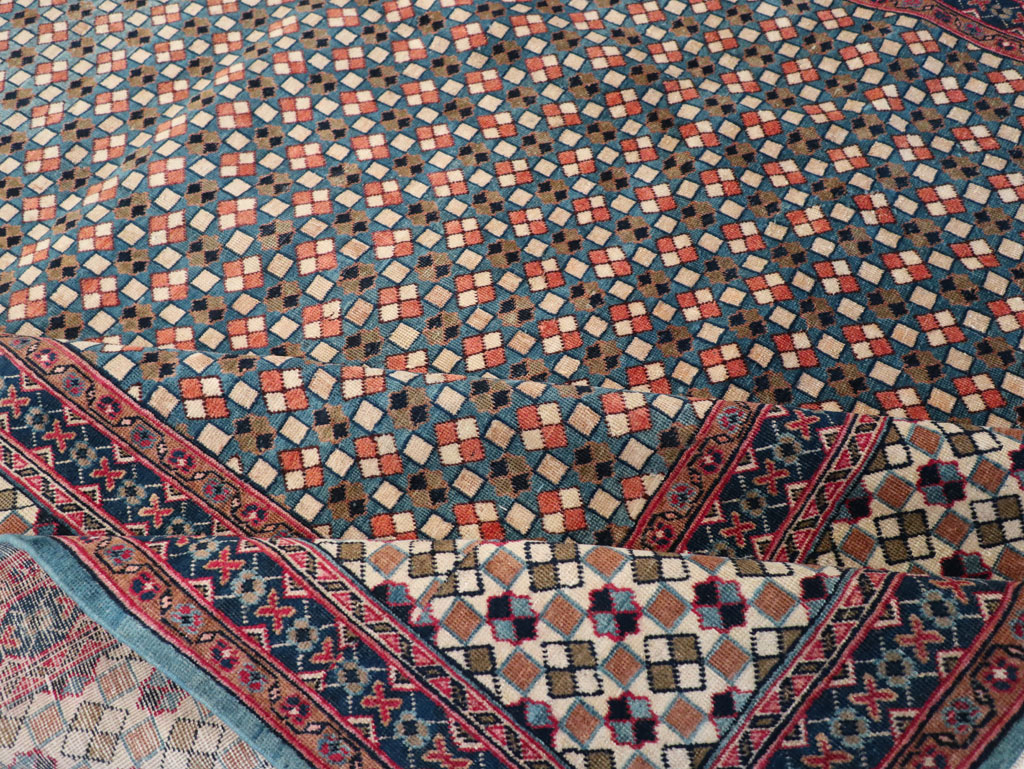 Vintage Persian Art Deco Style Tabriz Room Size Carpet, No.30380 - Galerie Shabab