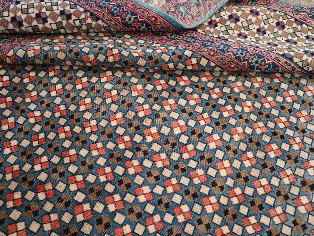 Vintage Persian Art Deco Style Tabriz Room Size Carpet, No.30380 - Galerie Shabab