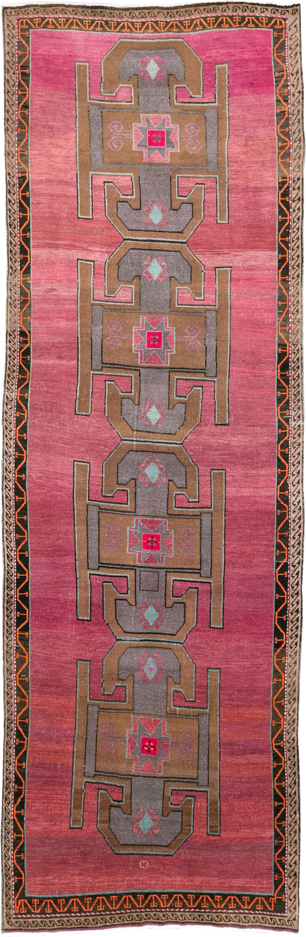 Vintage Mid-Century Anatolian Wide Gallery Runner, No.30389 - Galerie Shabab