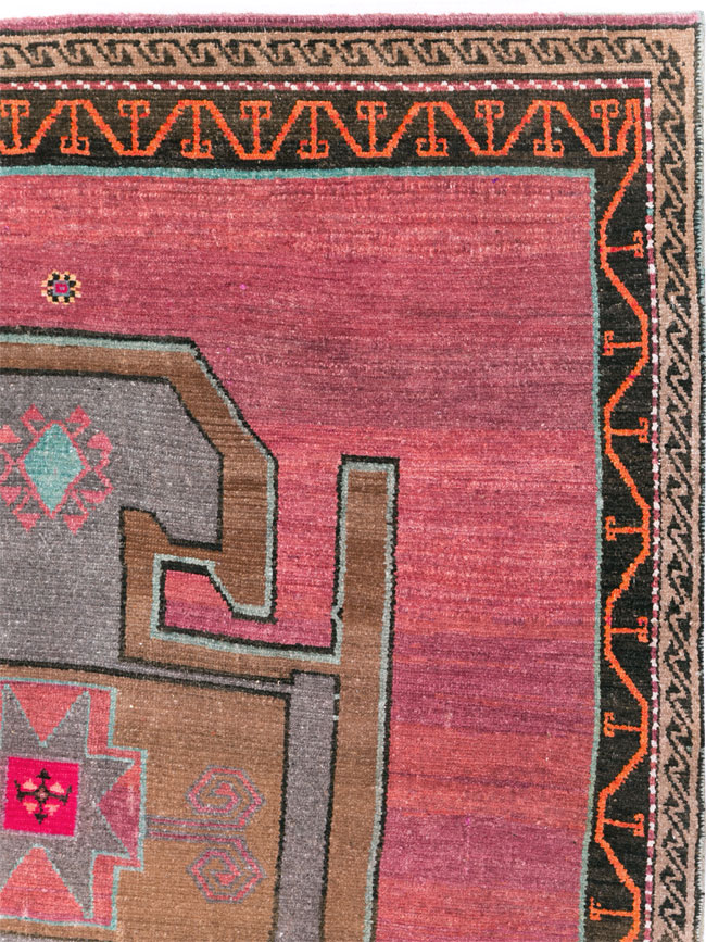 Vintage Mid-Century Anatolian Wide Gallery Runner, No.30389 - Galerie Shabab