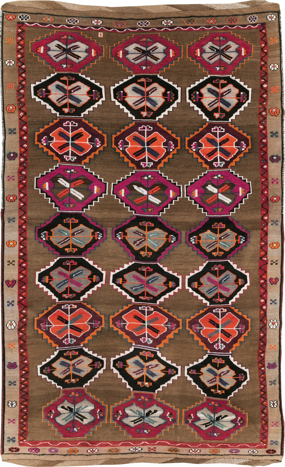 Vintage Turkish Anatolian Small Room Size Carpet, No.30390 - Galerie Shabab