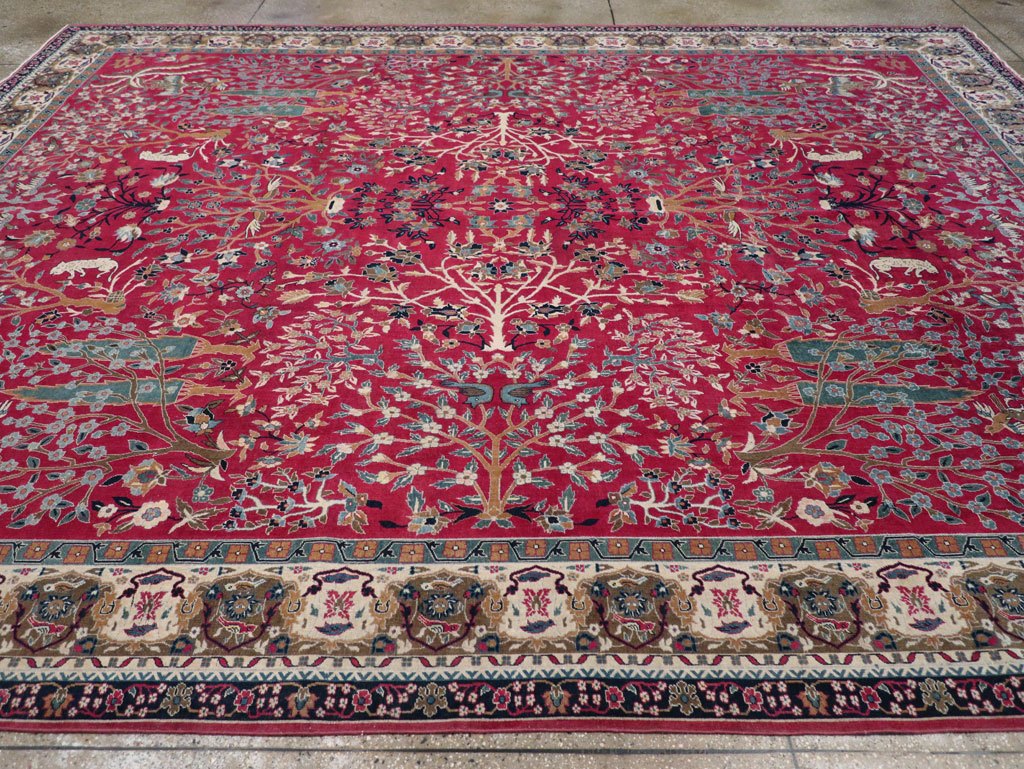 Vintage Indian Lahore Room Size Carpet, No.30396 - Galerie Shabab