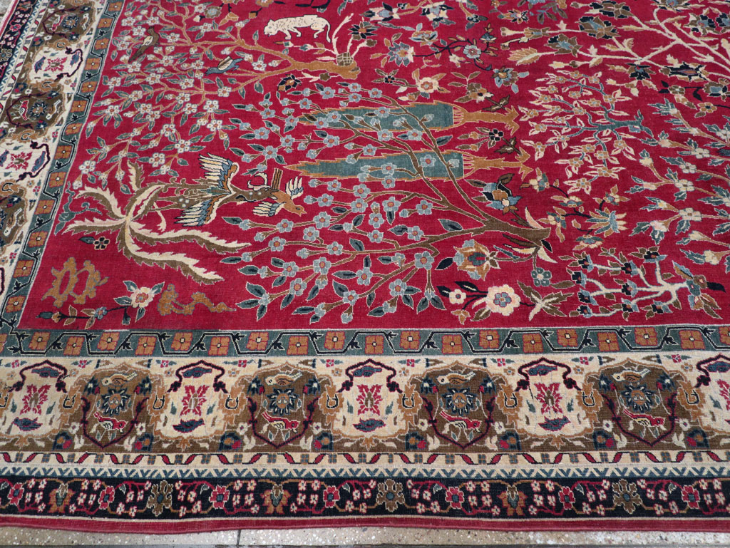 Vintage Indian Lahore Room Size Carpet, No.30396 - Galerie Shabab