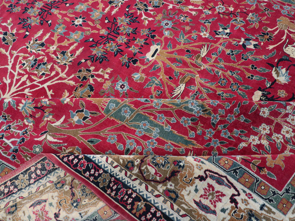 Vintage Indian Lahore Room Size Carpet, No.30396 - Galerie Shabab