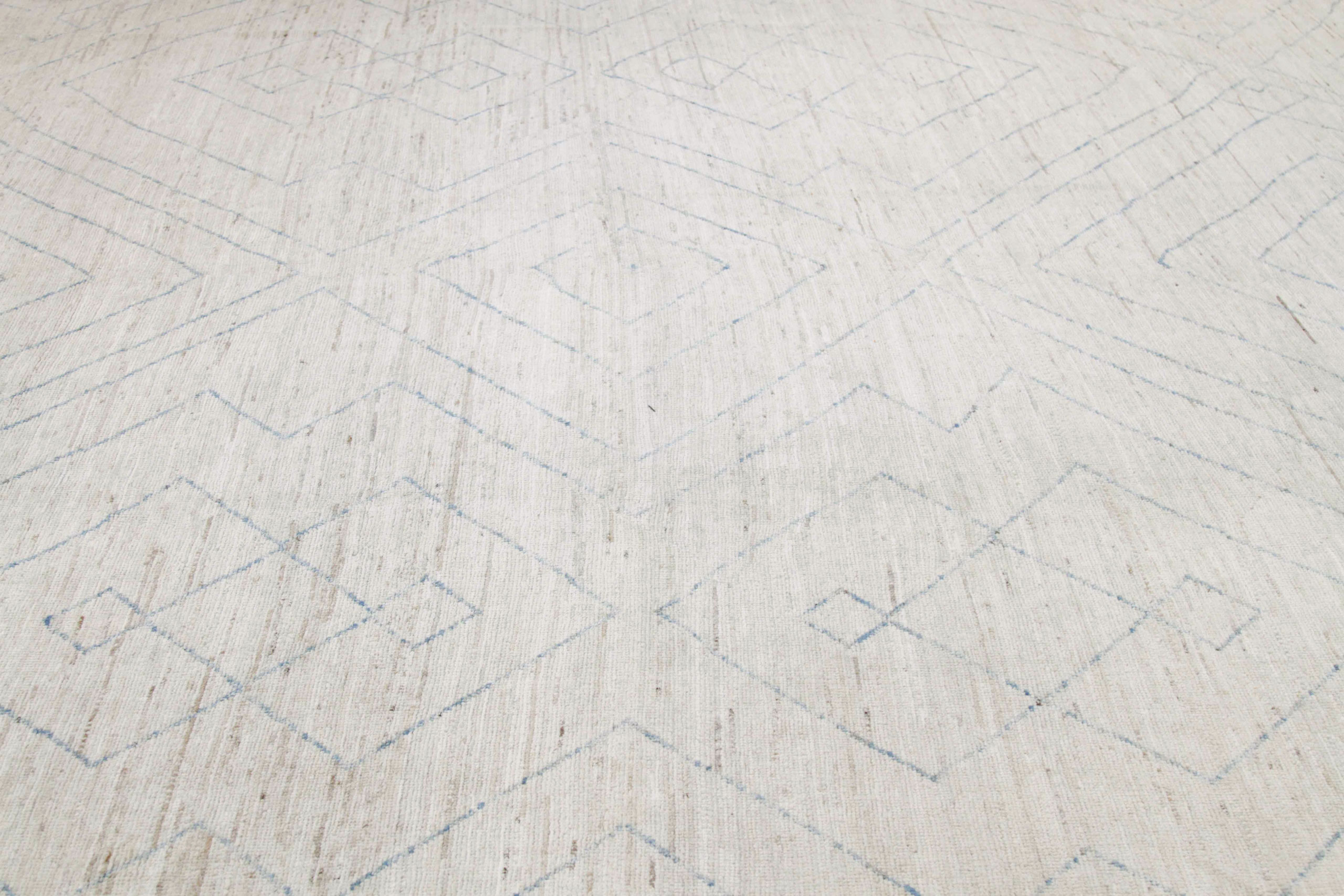 Contemporary Moroccan Room Size Carpet, No.30398 - Galerie Shabab