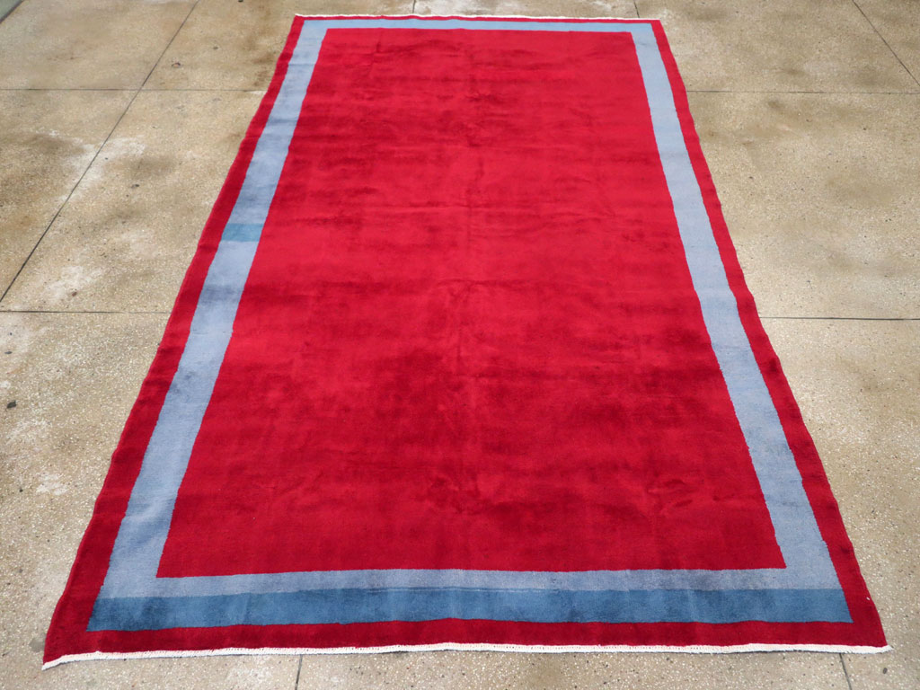 Vintage Anatolian Art Deco Style Carpet, No.30404 - Galerie Shabab