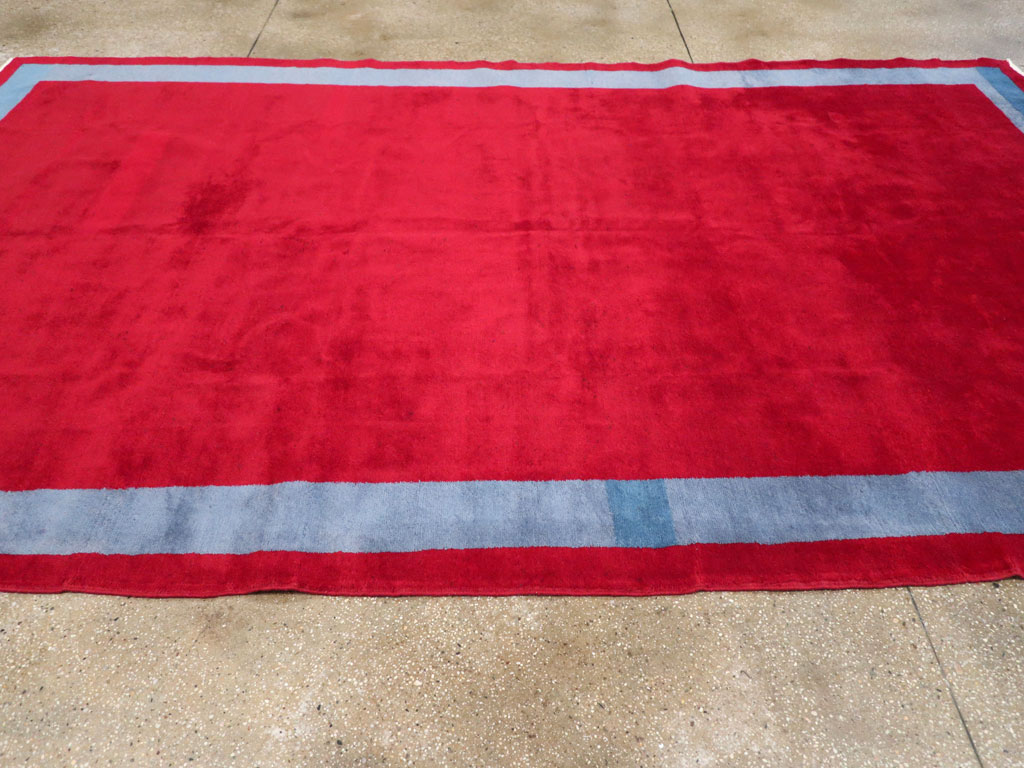 Vintage Anatolian Art Deco Style Carpet, No.30404 - Galerie Shabab