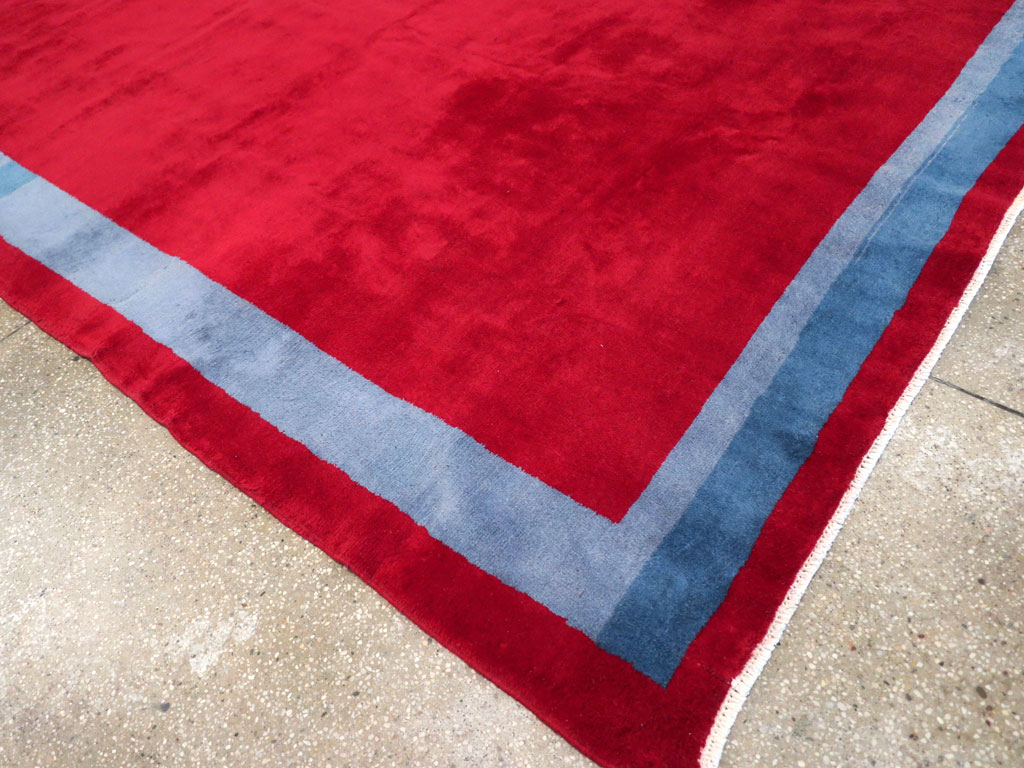 Vintage Anatolian Art Deco Style Carpet, No.30404 - Galerie Shabab