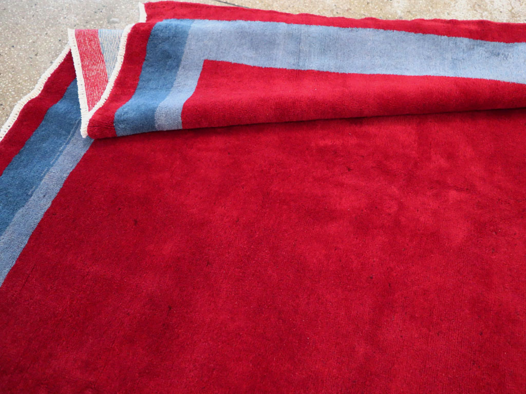 Vintage Anatolian Art Deco Style Carpet, No.30404 - Galerie Shabab