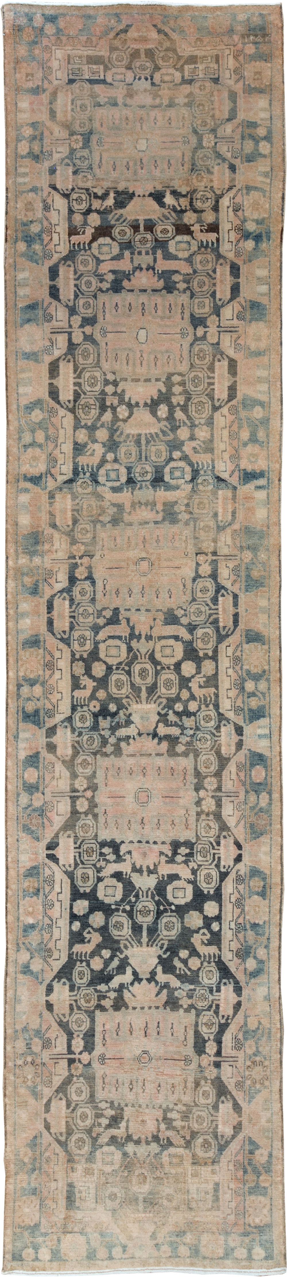 Vintage Persian Malayer Long Runner, No.30415 - Galerie Shabab
