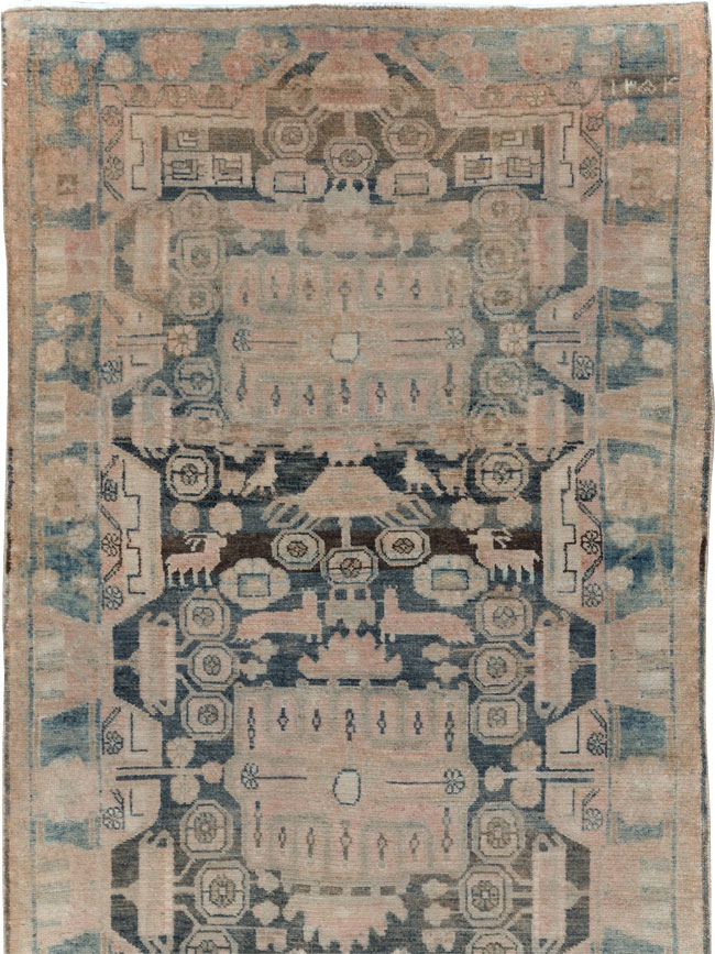 Vintage Persian Malayer Long Runner, No.30415 - Galerie Shabab