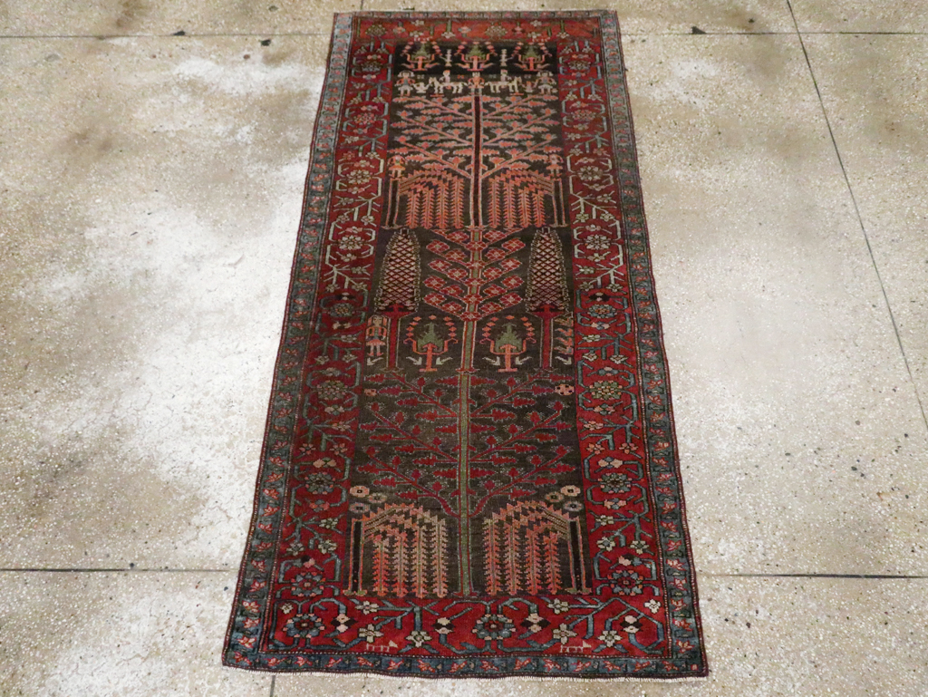 Antique Persian Kurd Throw Rug, No.30416 - Galerie Shabab