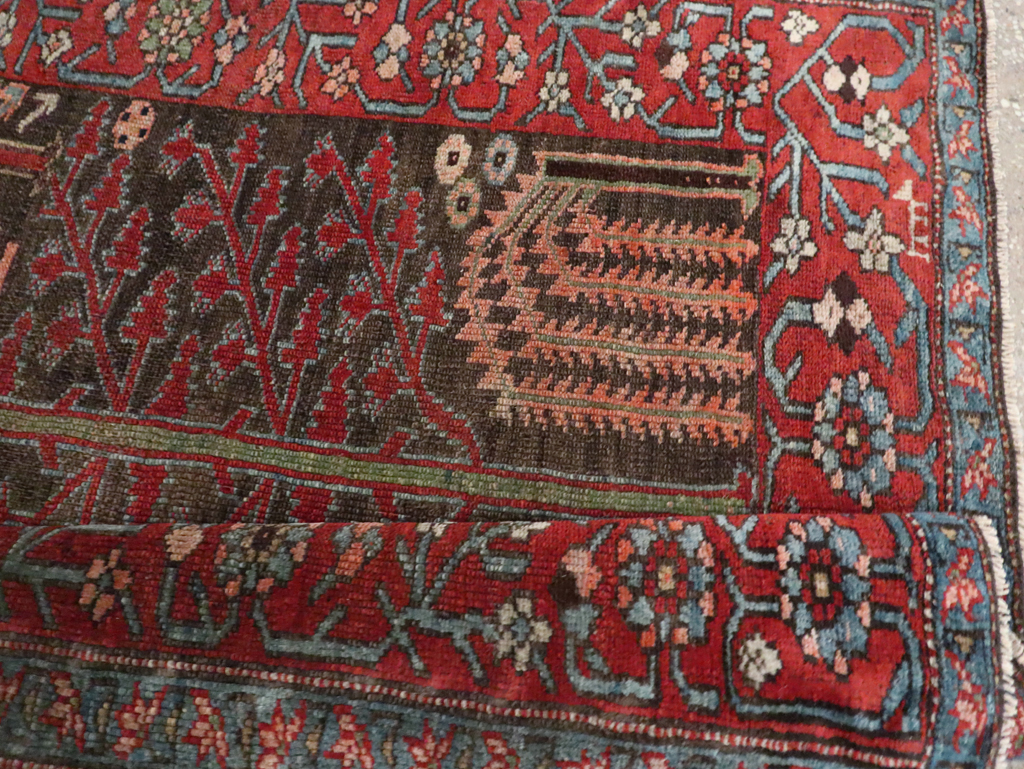 Antique Persian Kurd Throw Rug, No.30416 - Galerie Shabab