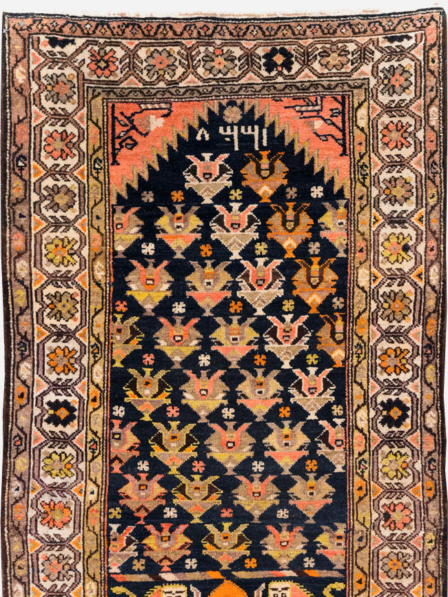 Antique Persian Hamadan Pictorial Runner, No.30426 - Galerie Shabab