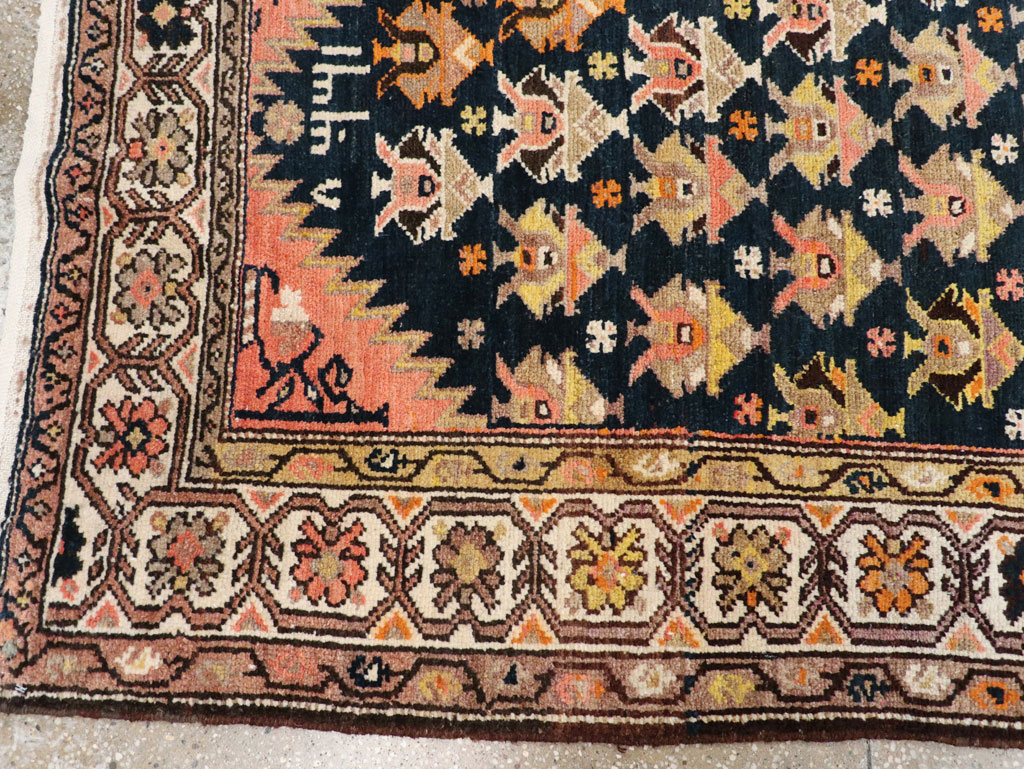 Antique Persian Hamadan Pictorial Runner, No.30426 - Galerie Shabab