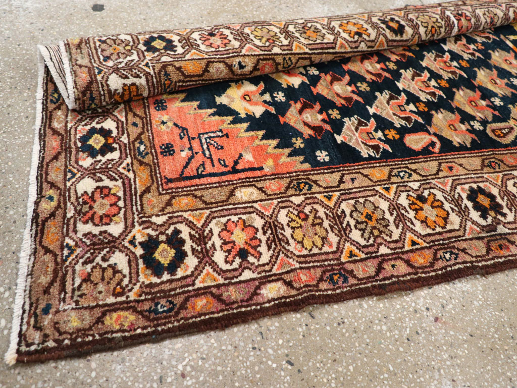 Antique Persian Hamadan Pictorial Runner, No.30426 - Galerie Shabab