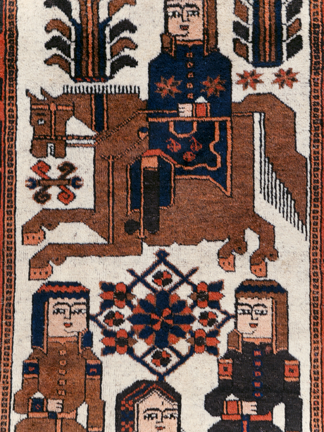 Vintage Pictorial Bakhtiari Rug, No.30427 - Galerie Shabab