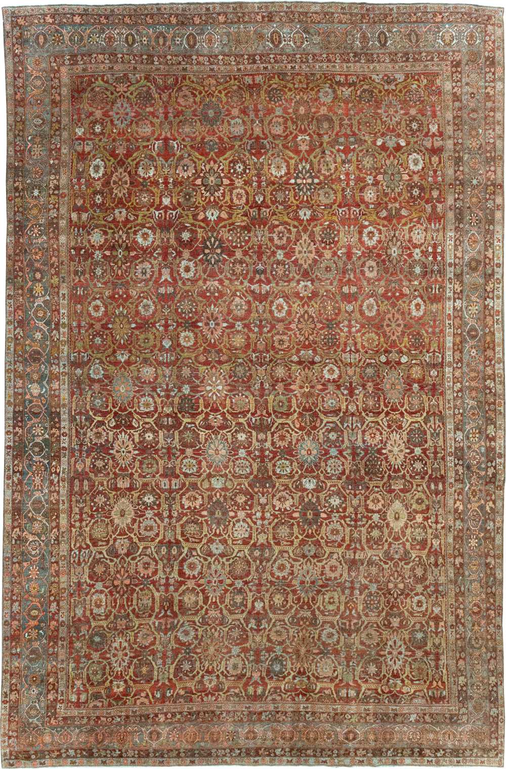 Antique Persian Bidjar Oversize Carpet, No.30441 - Galerie Shabab