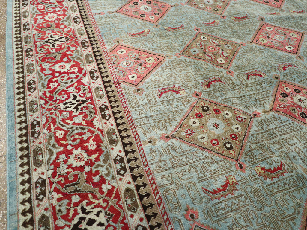 Antique Persian Kashan Room Size Carpet, No.30442 - Galerie Shabab