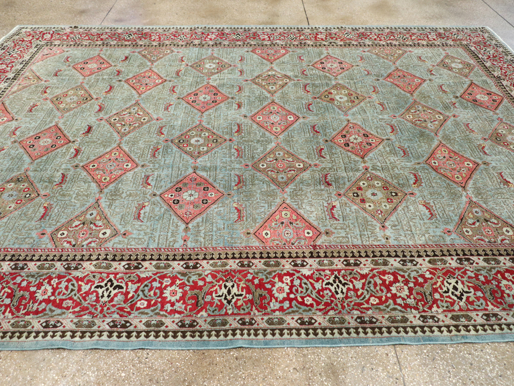 Antique Persian Kashan Room Size Carpet, No.30442 - Galerie Shabab
