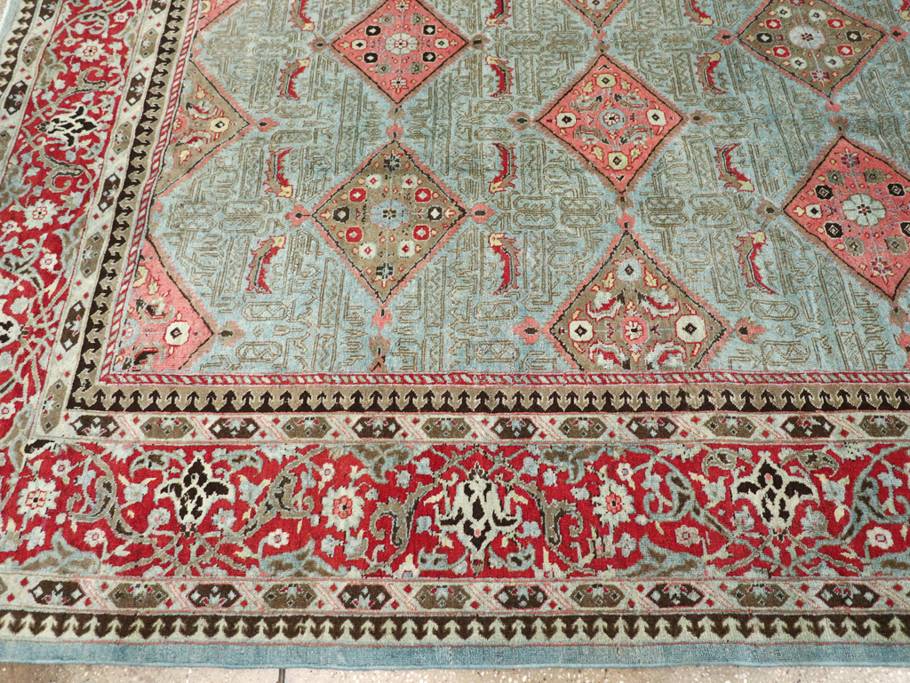 Antique Persian Kashan Room Size Carpet, No.30442 - Galerie Shabab