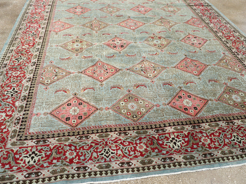 Antique Persian Kashan Room Size Carpet, No.30442 - Galerie Shabab