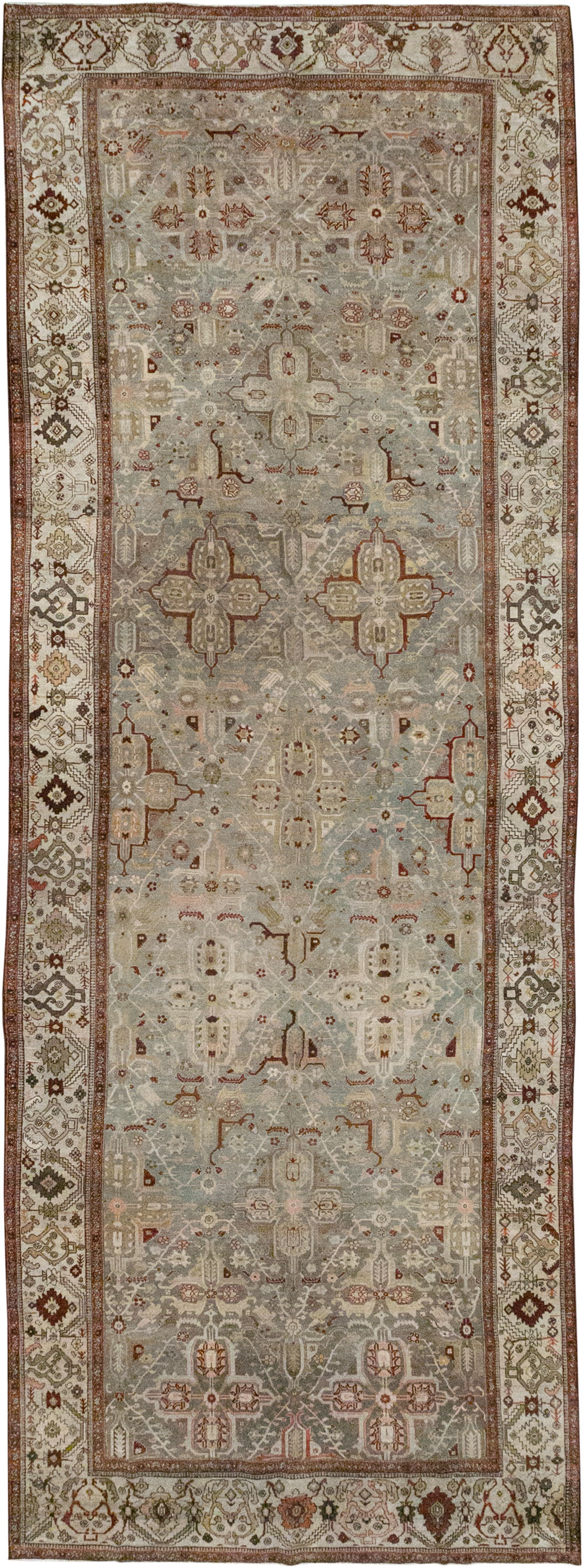 Antique Persian Bidjar Wide Gallery Runner, No.30443 - Galerie Shabab