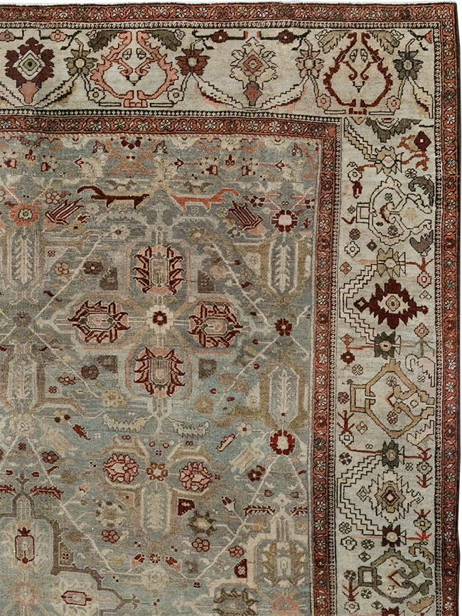 Antique Persian Bidjar Wide Gallery Runner, No.30443 - Galerie Shabab
