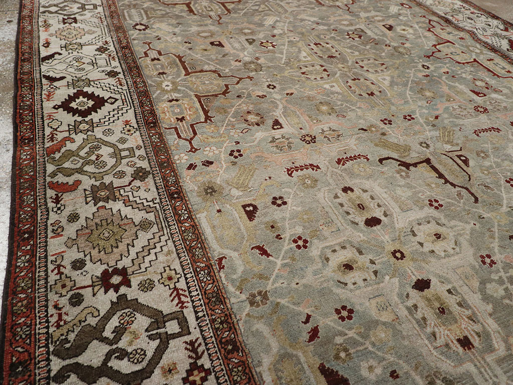 Antique Persian Bidjar Wide Gallery Runner, No.30443 - Galerie Shabab