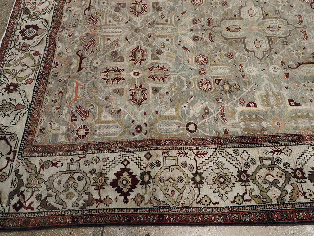 Antique Persian Bidjar Wide Gallery Runner, No.30443 - Galerie Shabab
