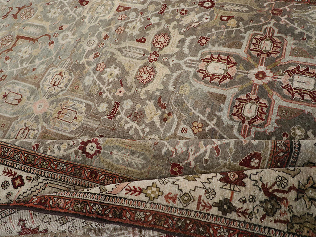 Antique Persian Bidjar Wide Gallery Runner, No.30443 - Galerie Shabab